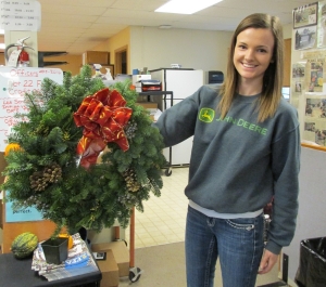 Annual custom wreath and candle arrangement sale
