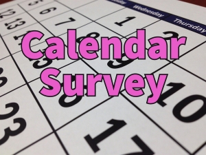 Calendar survey for 2021-22