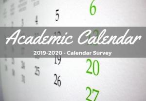 District calendar survey for 2019-2020 school year