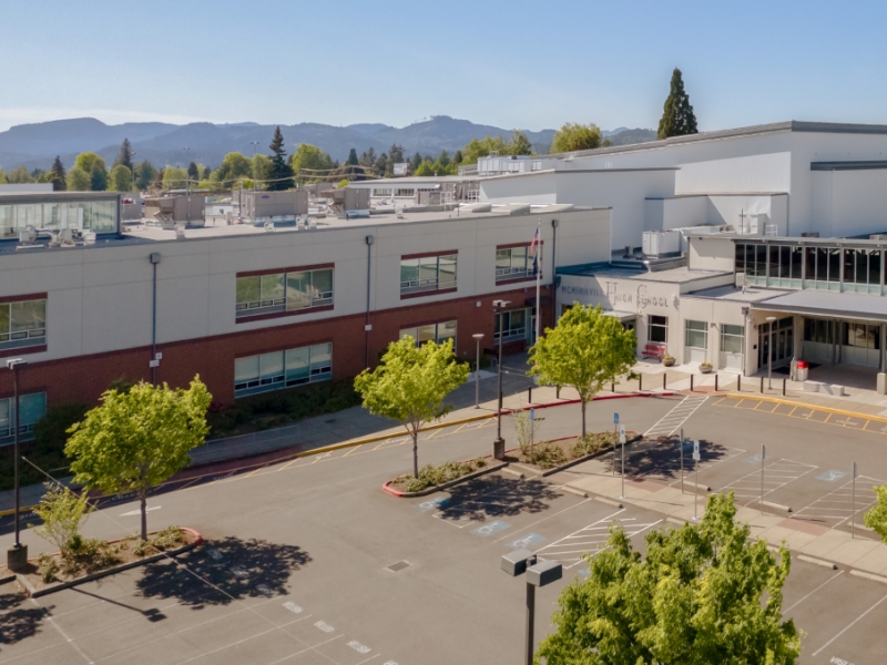 McMinville High School Aerial McMinnville School District