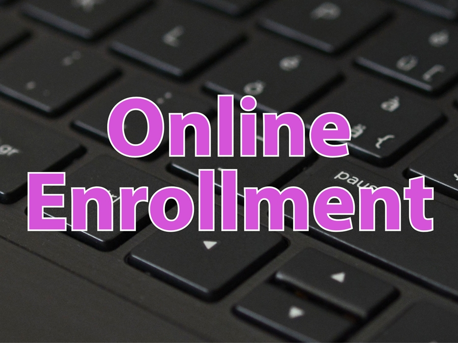 image with text "Online Enrollment" image with text "Online Enrollment"