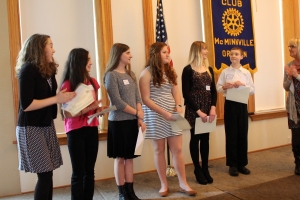Patton student Tara Vogel wins Rotary speech contest
