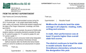 State report cards rate schools above average
