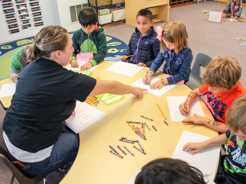 Teaching With Students Around A Table McMinnville School District
