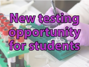 New COVID testing program for students
