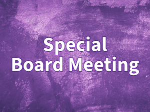 Special Board Meeting Scheduled