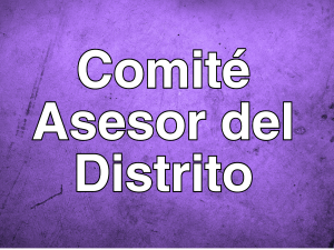 MSD Forma un Comité Asesor del Distrito