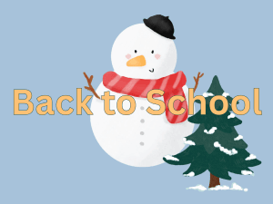 Back to School After the Holidays