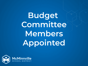 Budget Committee Members Appointed